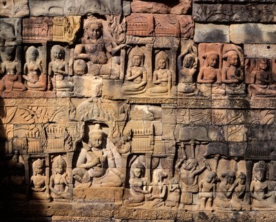 Détail de la Terrasse du Roi Lépreux - Cambodian School
